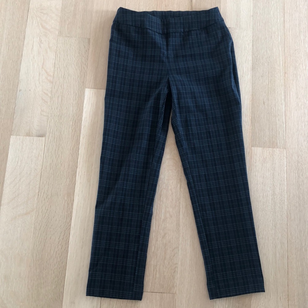 Cleo Petites Plaid Pattern Pants